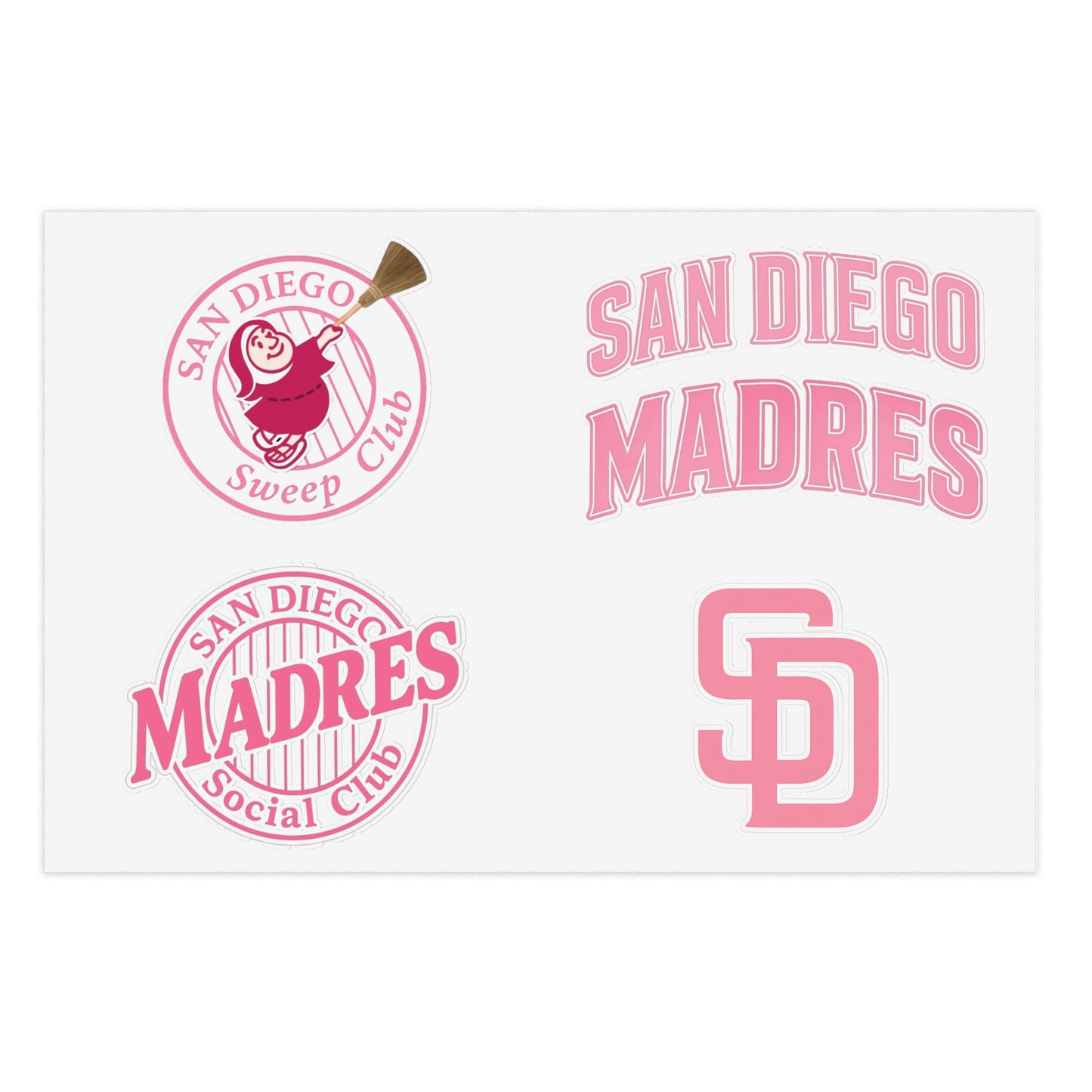 SAN DIEGO MADRES Sticker Sheets