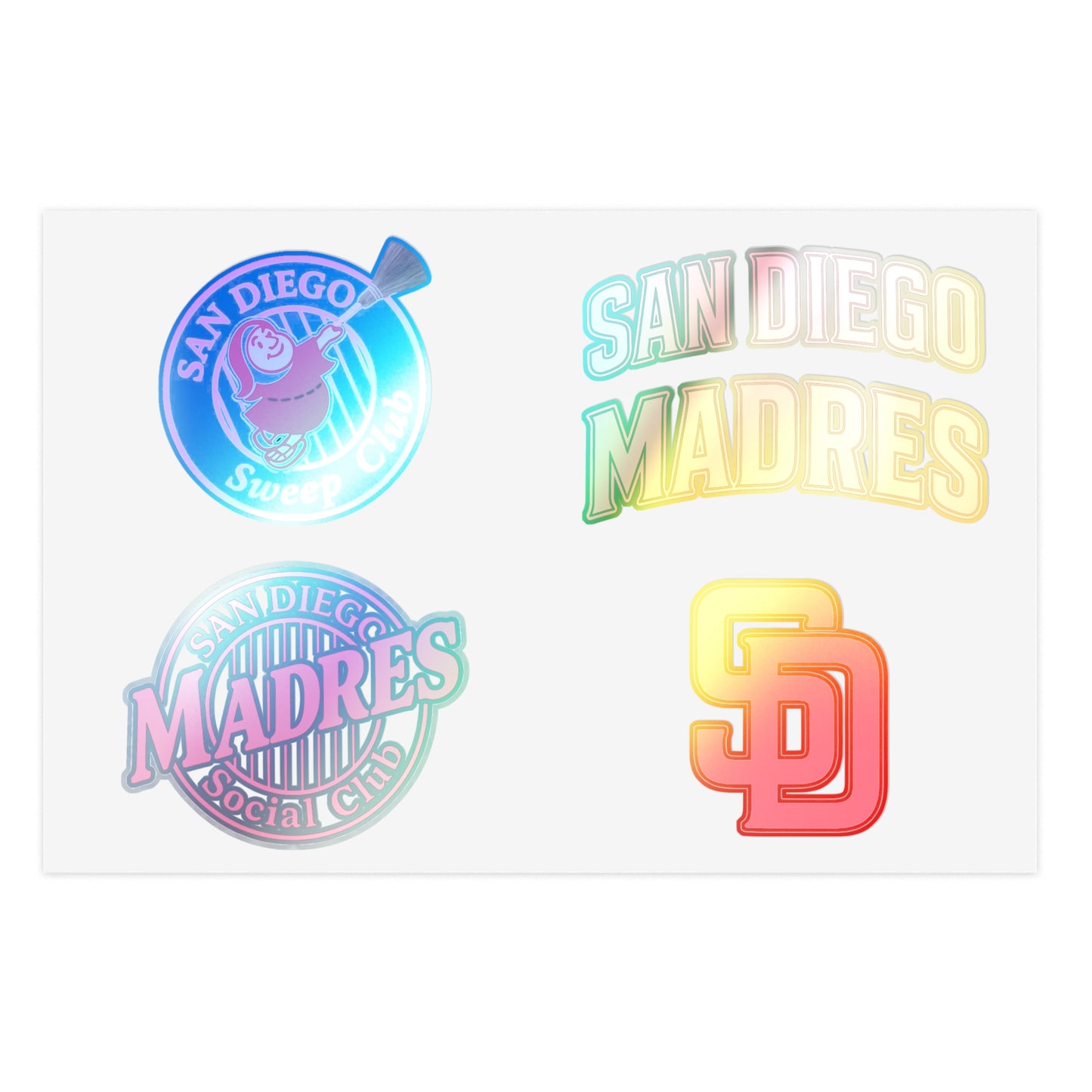SAN DIEGO MADRES Sticker Sheets