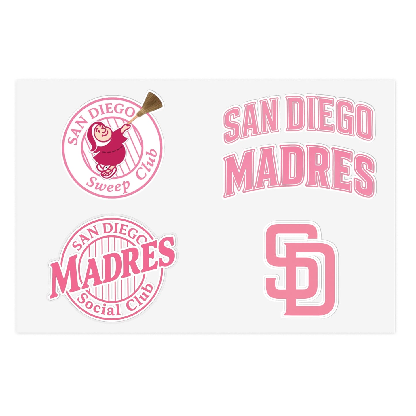 SAN DIEGO MADRES Sticker Sheets
