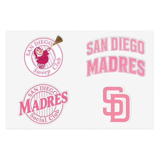 SAN DIEGO MADRES Sticker Sheets